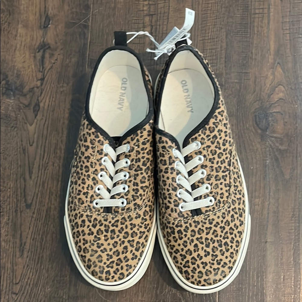 Old Navy Leopard Print Kids Sneakers